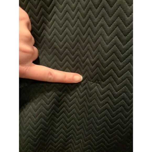 Adidas Black Chevron Embroidered Textured Zip-Up Jacket, Size 2XL - Picture 6 of 8